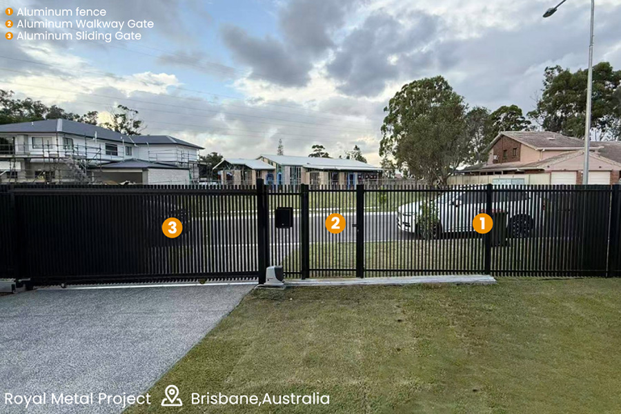Brisbane aluminum fence installation detail