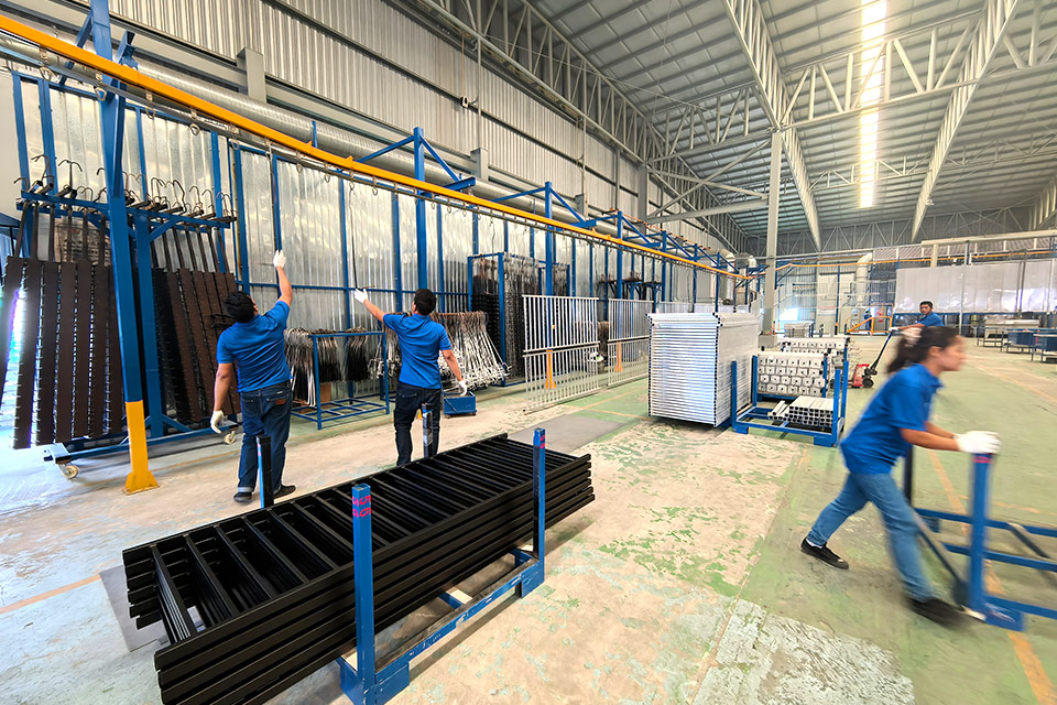 Aluminum profile powder coating production line